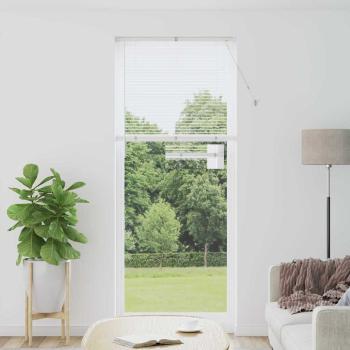 ARDEBO.de - Fenster Jalousie mit Vorhängen Sonstiges Weiß 80 x 130 cm Aluminium