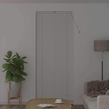 Fenster Jalousie mit Vorhängen Sonstiges Weiß 80 x 130 cm Aluminium