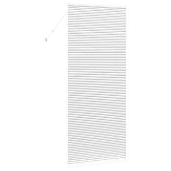 Fenster Jalousie mit Vorhängen Sonstiges Weiß 80 x 130 cm Aluminium