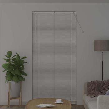 Fenster Jalousie mit Vorhängen Sonstiges Weiß 100 x 220 cm Aluminium