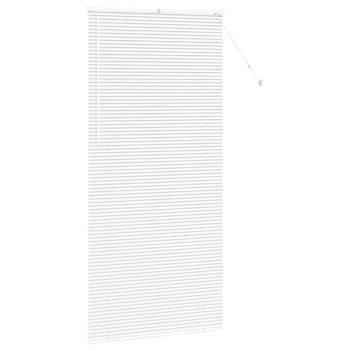 Fenster Jalousie mit Vorhängen Sonstiges Weiß 100 x 220 cm Aluminium