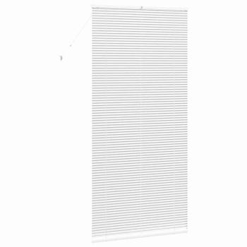 Fenster Jalousie mit Vorhängen Sonstiges Weiß 100 x 220 cm Aluminium