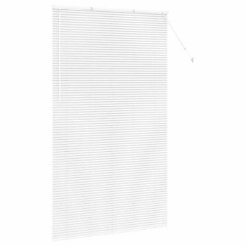 Fenster Jalousie mit Vorhängen Sonstiges Weiß 80 x 130 cm Aluminium