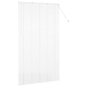 Fenster Jalousie mit Vorhängen Sonstiges Weiß 135 x 220 cm Aluminium
