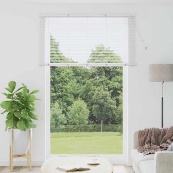 ARDEBO.de - Fenster Jalousie mit Vorhängen Sonstiges Weiß 150 x 220 cm Aluminium