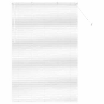 Fenster Jalousie mit Vorhängen Sonstiges Weiß 150 x 220 cm Aluminium