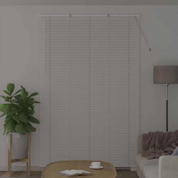 Fenster Jalousie mit Vorhängen Sonstiges Weiß 150 x 220 cm Aluminium