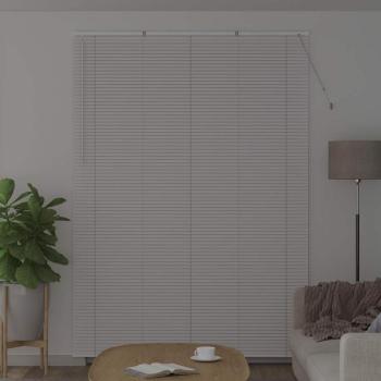 Fenster Jalousie mit Vorhängen Sonstiges Weiß 155 x 220 cm Aluminium