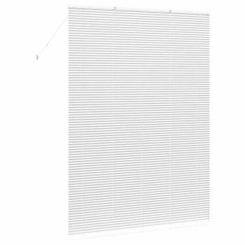 Fenster Jalousie mit Vorhängen Sonstiges Weiß 155 x 220 cm Aluminium