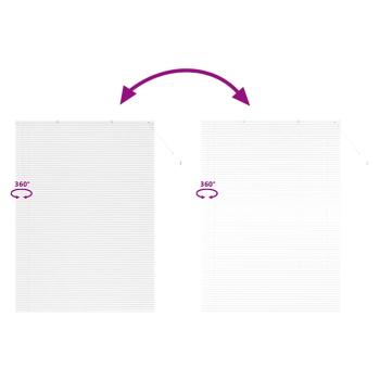 Fenster Jalousie mit Vorhängen Sonstiges Weiß 160 x 220 cm Aluminium