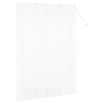 Fenster Jalousie mit Vorhängen Sonstiges Weiß 160 x 220 cm Aluminium