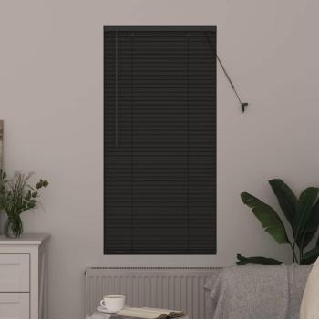 Fenster Jalousie mit Vorhängen Sonstiges Dunkelgrau 60 x 130 cm Aluminium
