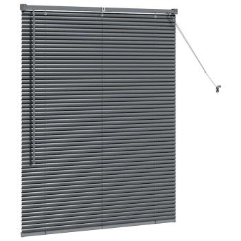 Fenster Jalousie Dunkelgrau 100 x 130 cm Aluminium