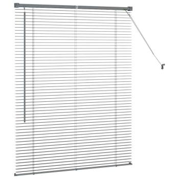 Fenster Jalousie Dunkelgrau 100 x 130 cm Aluminium