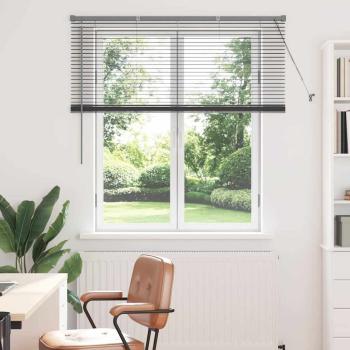 ARDEBO.de - Fenster Jalousie Dunkelgrau 130 x 130 cm Aluminium