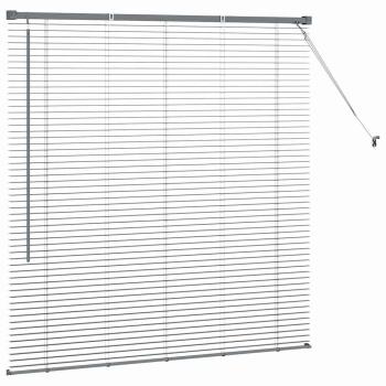 Fenster Jalousie Dunkelgrau 130 x 130 cm Aluminium