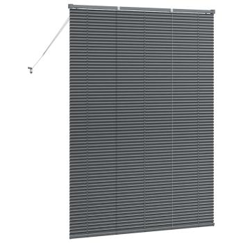 Fenster Jalousie Dunkelgrau 125 x 175 cm Aluminium