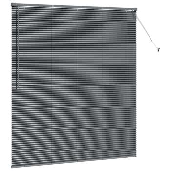Fenster Jalousie Dunkelgrau 160 x 175 cm Aluminium