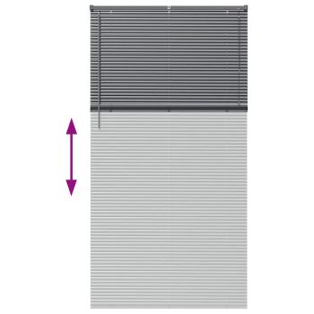 Fenster Jalousie Dunkelgrau 110 x 220 cm Aluminium