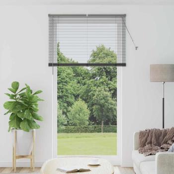 ARDEBO.de - Fenster Jalousie Dunkelgrau 120 x 220 cm Aluminium