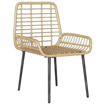 Garten Essgruppe 3 pcs Braun, Schwarz, Creme 35 x 35 x 45 cm