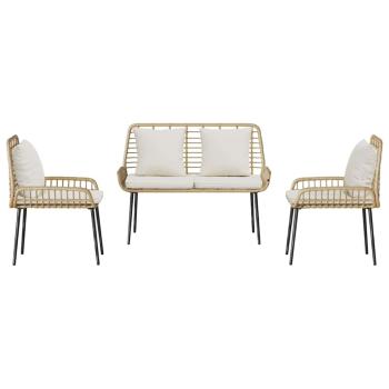 Garten Essgruppe 3 pcs Schwarz, Anthrazit 109 x 63 x 83 cm