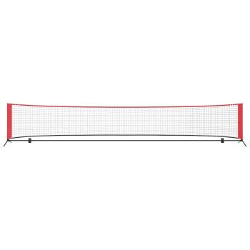 Tennisnetz Schwarz und rot 494.5 x 90 x 87 cm Polyester