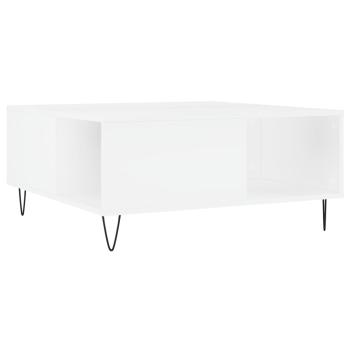 Couchtisch Weiß 80x80x36,5 cm Holzwerkstoff