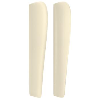 Kopfteil mit Ohren Creme 163x23x118/128 cm Kunstleder