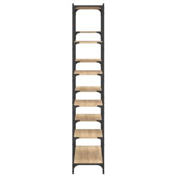 Bücherregal Sonoma Eiche 100x32x170 cm Holzwerkstoff und Eisen