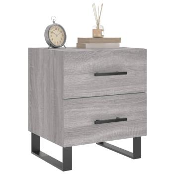 Nachttisch Grau Sonoma 40x35x47,5 cm Holzwerkstoff