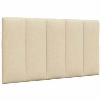 Bettgestell ohne Matratze "Hanko" Creme 90x190 cm Stoff