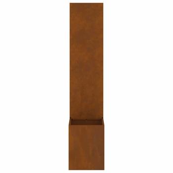 Blumentopf mit dekorativem Paneel Rostig 32 x 140 cm