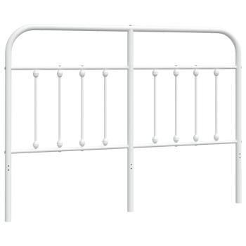 Kopfteil Metall Weiß 140 cm