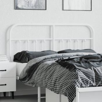 Kopfteil Metall Weiß 140 cm