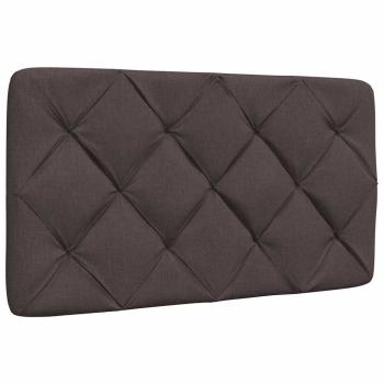 Bettgestell mit LED ohne Matratze Dunkelbraun 80x200 cm Stoff