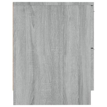 Nachttische 2 Stk. Grau Sonoma Holzwerkstoff