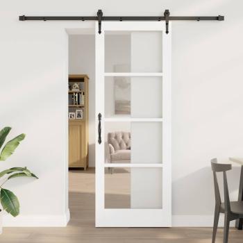 ARDEBO.de - Schiebetür mit Hardware Set 'ORKDAL'Weiß 78x211 cm