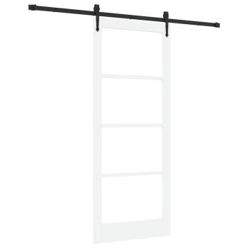 Schiebetür mit Hardware-Set 'ORKDAL'Weiß 86x211 cm