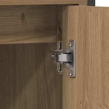 4-teiliges Badezimmermöbel-Set aus Artisan Eiche, Holzwerkstoff
