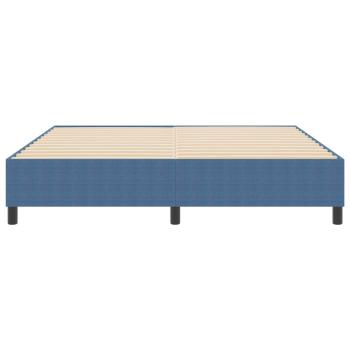 Boxspringbett Blau Cordstoff