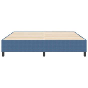 Boxspringbett Blau Cordstoff