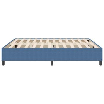 Boxspringbett Blau Cordstoff