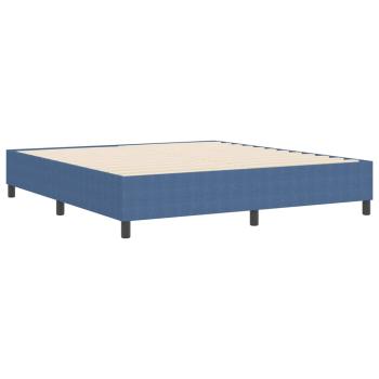 Boxspringbett Blau Cordstoff