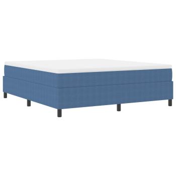 Boxspringbett Blau Cordstoff