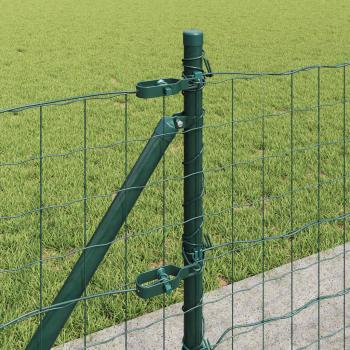 Eurozaun mit Betonfundament 50 x 0,6 m PVC-beschichteter Stahl