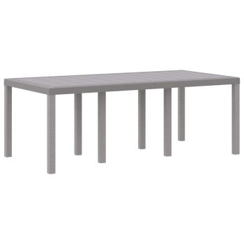 Garten-Essgruppe 9 pcs Hellgrau 8-Sitzer Polypropylen