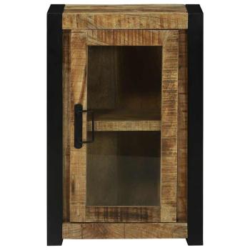 Badezimmer Wandregal 40x30x60 cm Massivholz Raues Mango