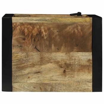 Badezimmer Wandregal 40x30x60 cm Massivholz Raues Mango