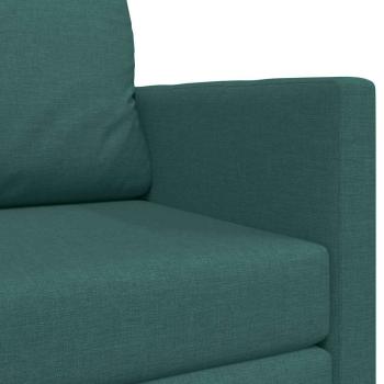 Bodensofa Bett 2-in-1 Dunkelgrün 124x71x78 cm Stoff